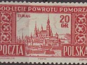Poland 1954 Landscape 20 GR Red Scott 639